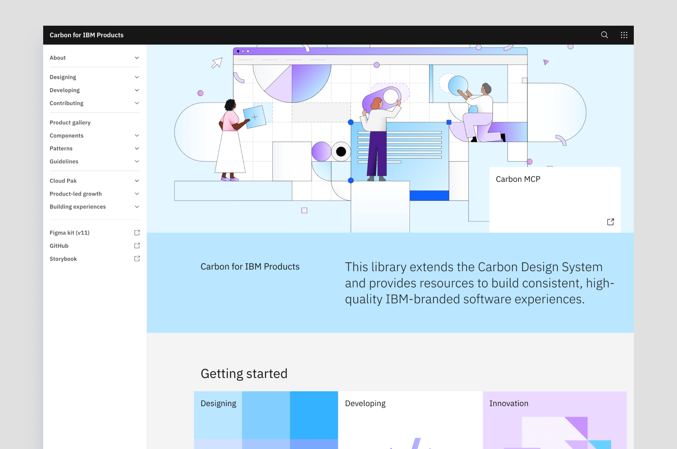 Carbon for IBM Products website — component documentation and pattern guidance.